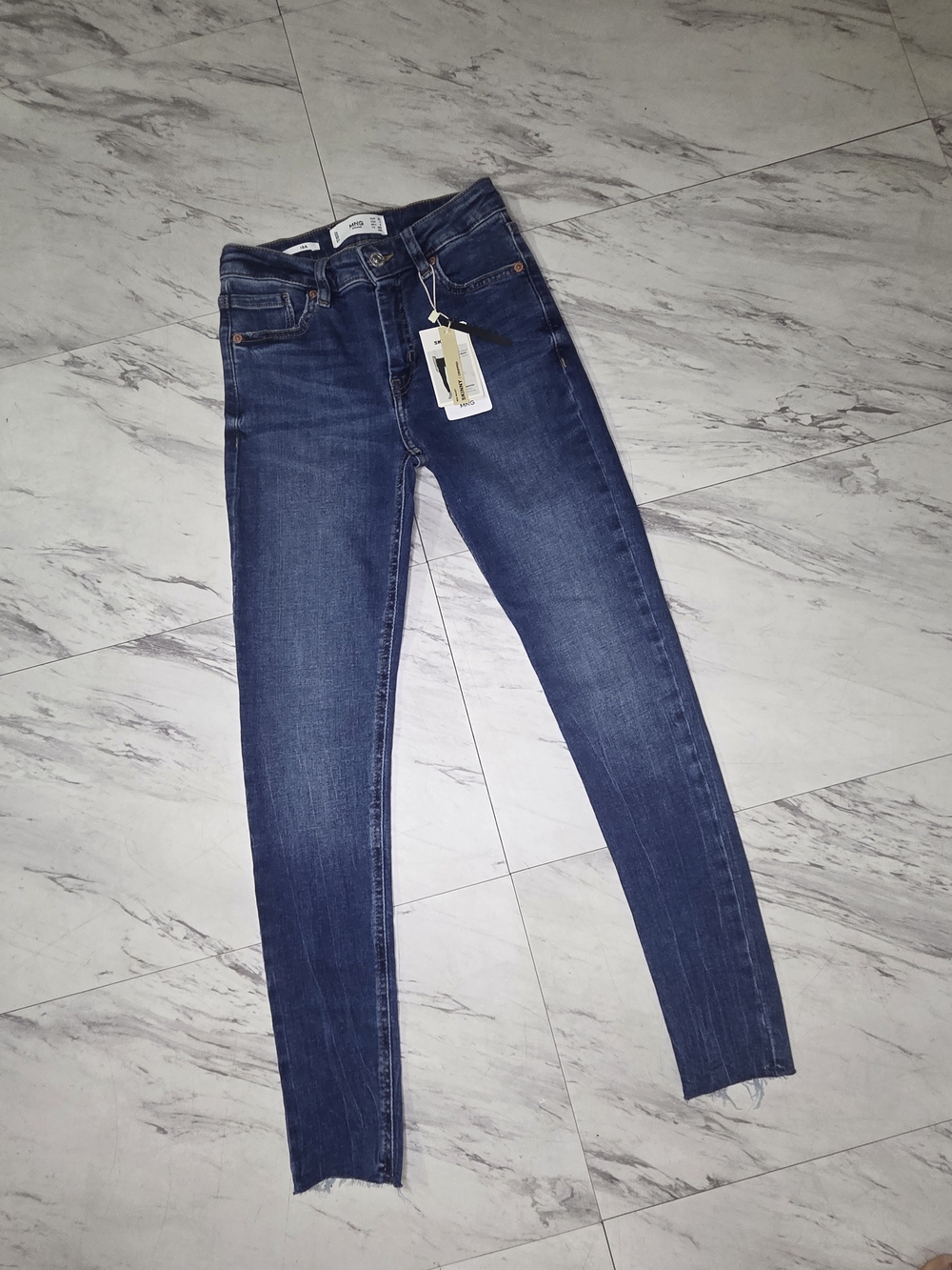 MNG Denim Women's Stretch Dark Blue Skinny Jeans - Classic Slim Fit
